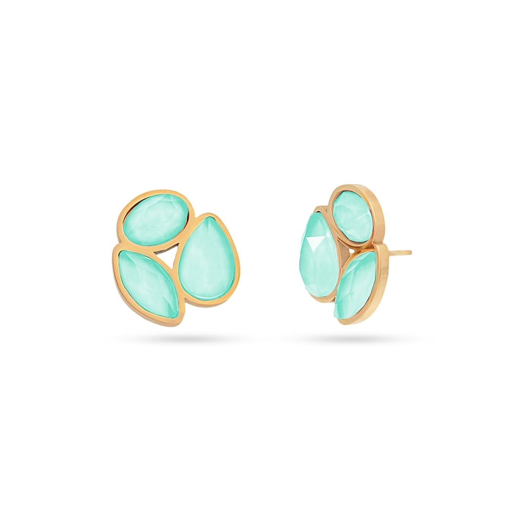 AQUA COLLECTION 3 CRISTAL EARRING