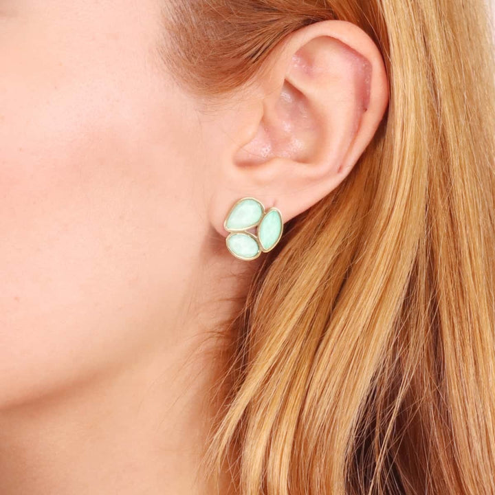 AQUA COLLECTION 3 CRISTAL EARRING