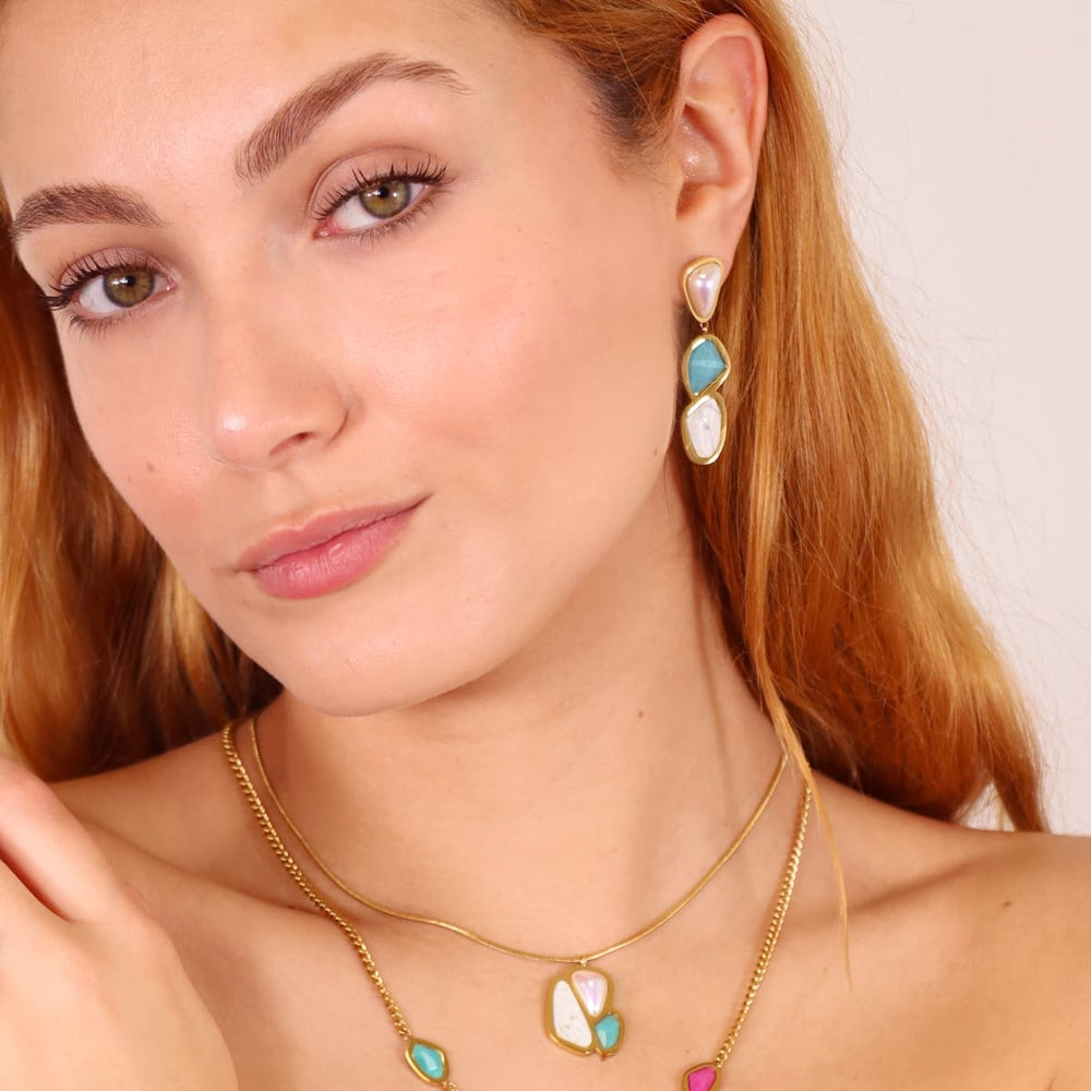 SEA SUNFLOWER 2025 EARRING MODEL 6