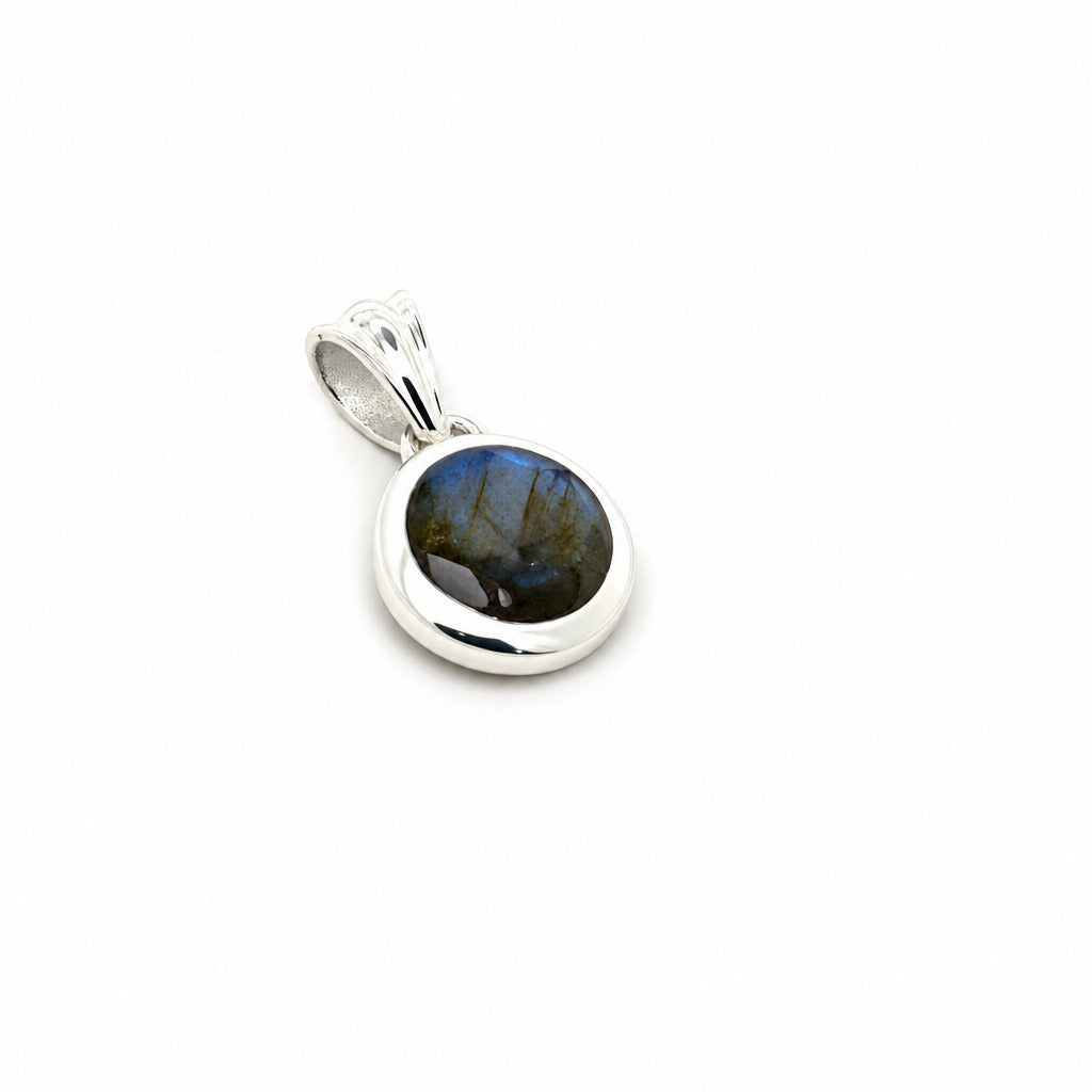 Labradorit Anhänger mit Silber