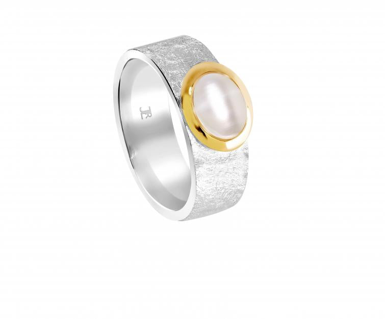 Silberring mit Süsswasserperle Gr.58
