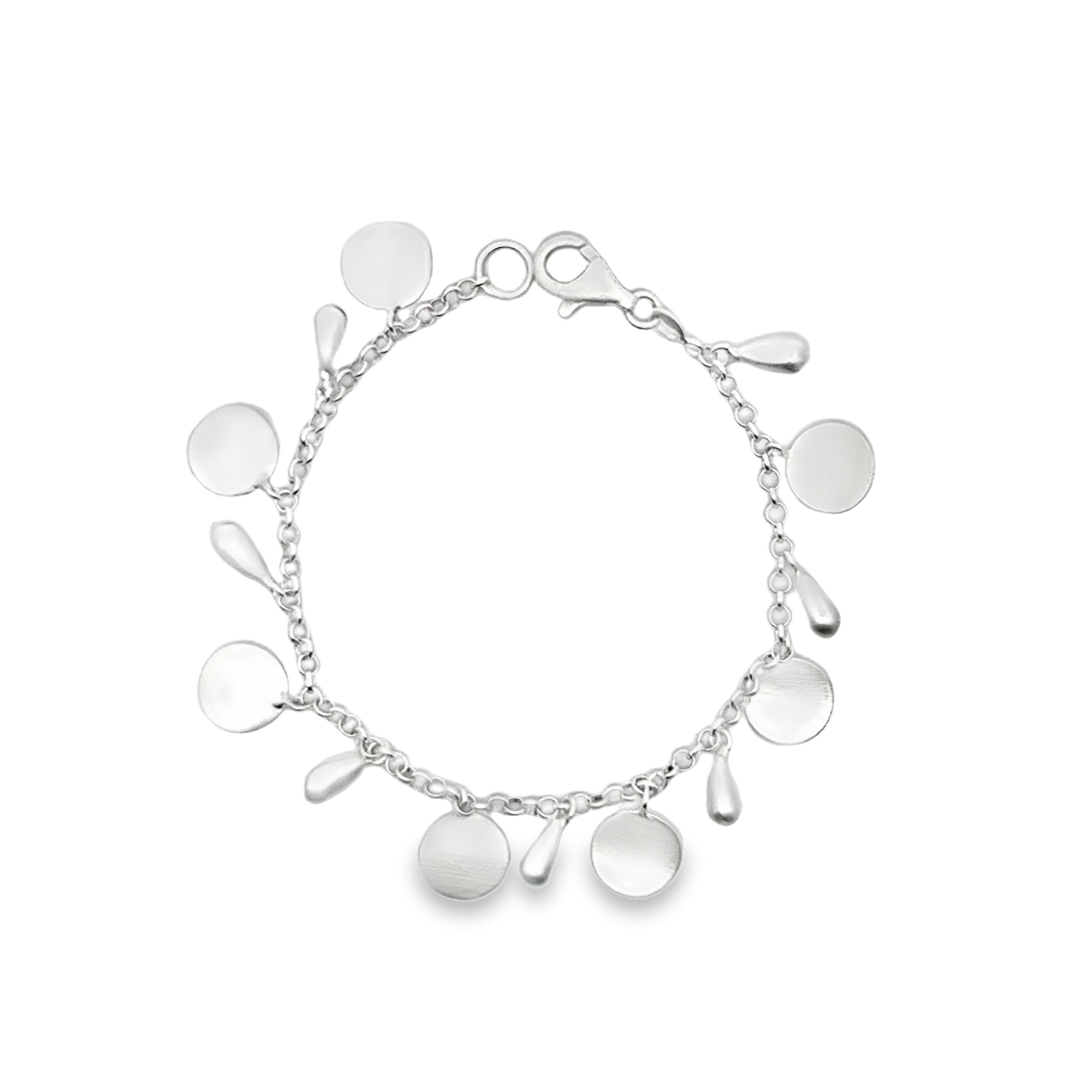 Silber Armband, matt