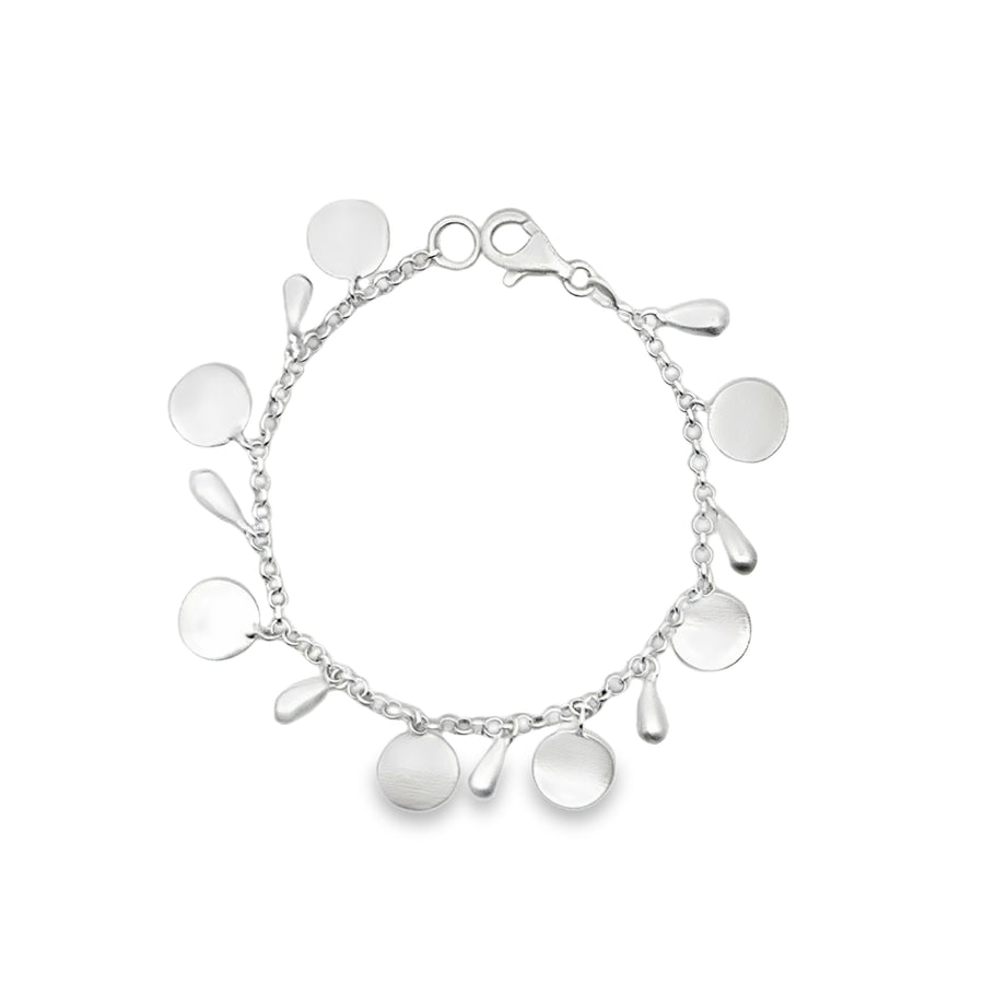 Silber Armband, matt