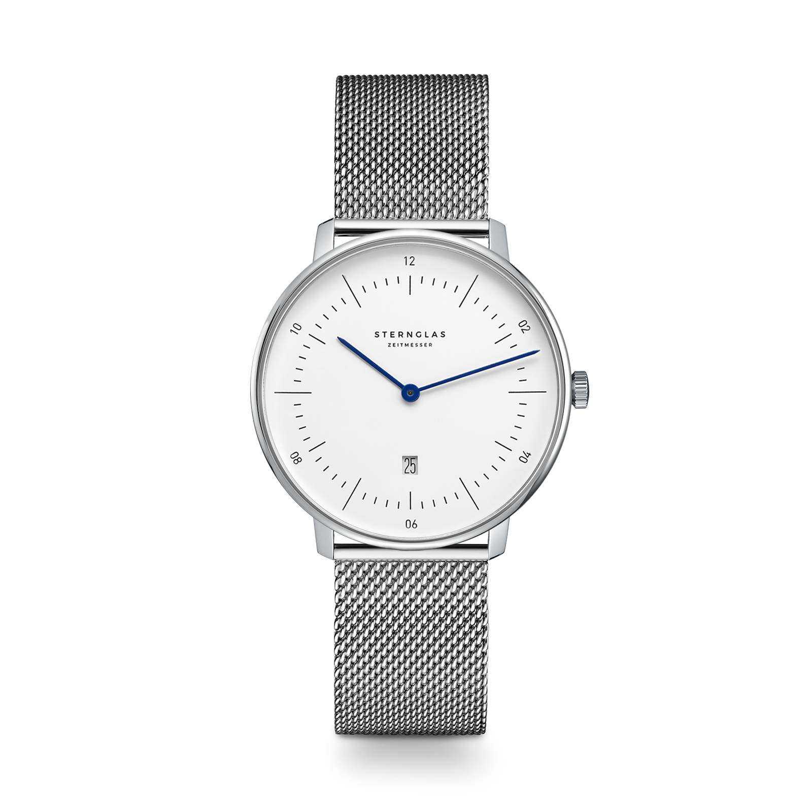 Naos xs weiss silber / Milanese -  33 mm Quarz