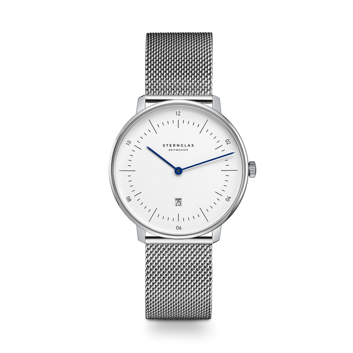 Naos xs weiss silber / Milanese -  33 mm Quarz