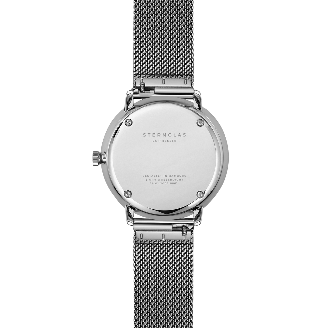 Naos xs weiss silber / Milanese -  33 mm Quarz