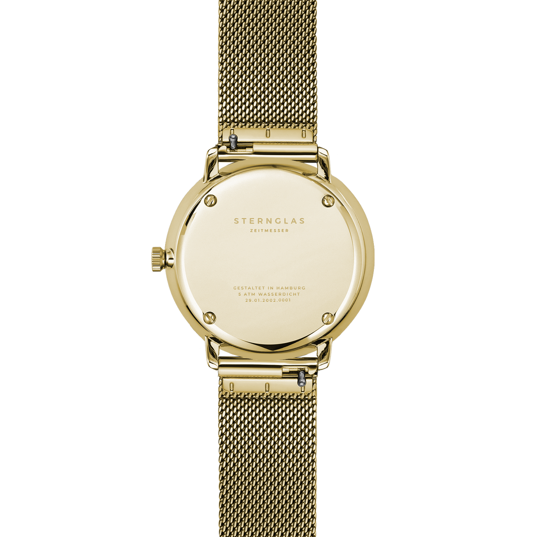 Naos xs weiss gold / Milanese -  33 mm Quarz
