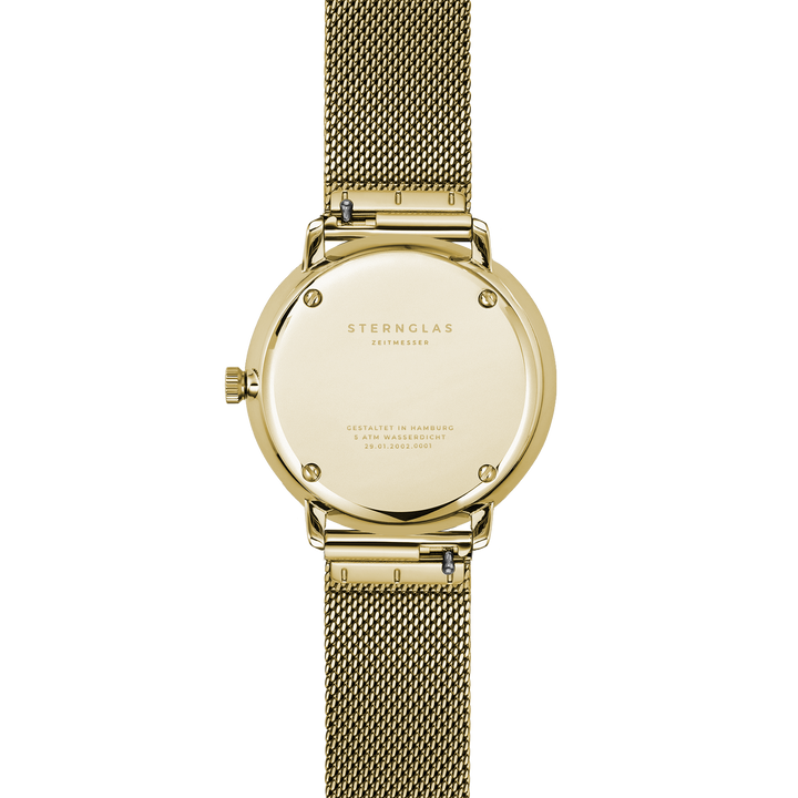 Naos xs weiss gold / Milanese -  33 mm Quarz