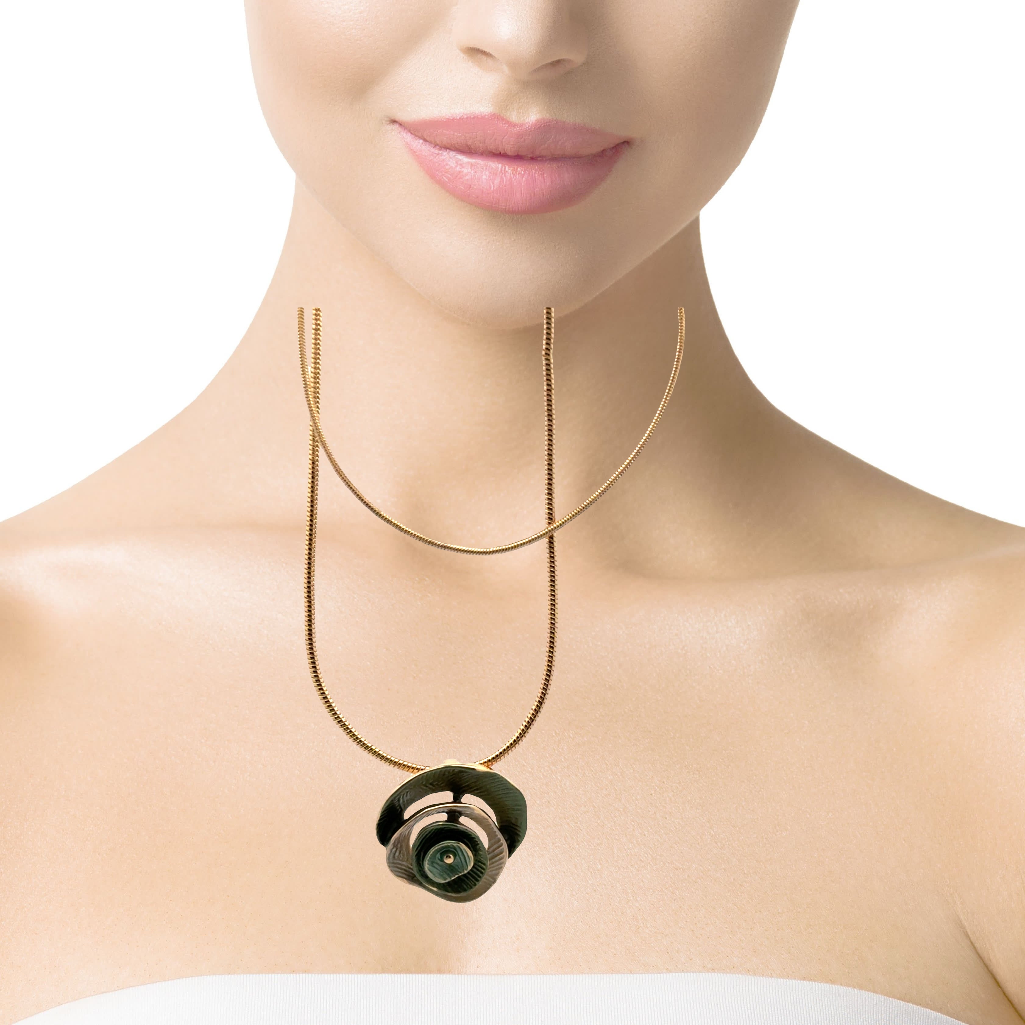 Collana doppio snake ninfea Bonsai