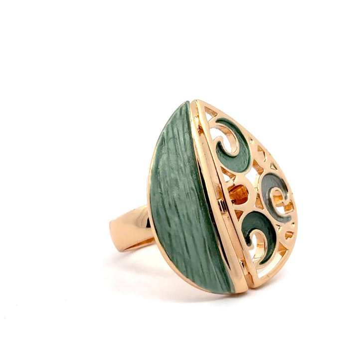 Anello regolabile goccia ricciolo Bonsai