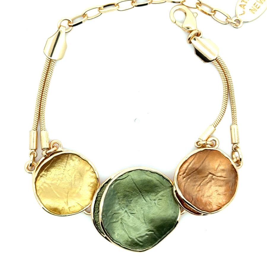 Bracciale snake 3 dischi Foliage
