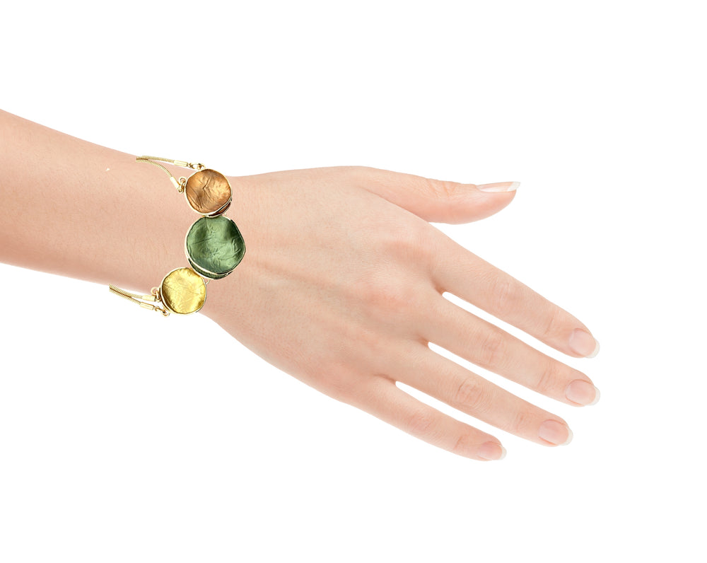 Bracciale snake 3 dischi Foliage