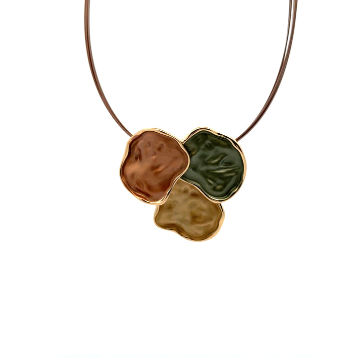 Collana cavetto patchwork Foliage