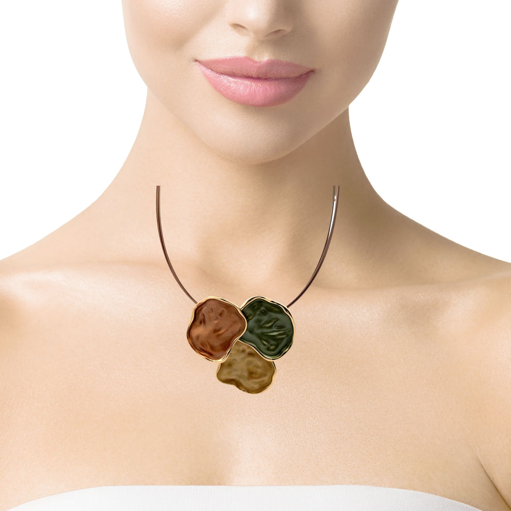 Collana cavetto patchwork Foliage
