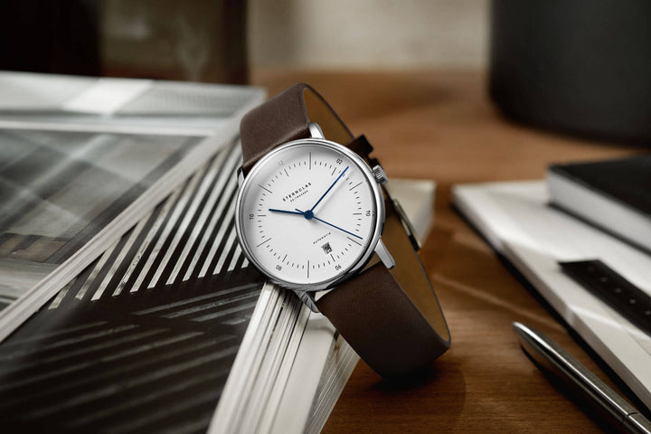 Naos Automatik weiss silber / premium dunkelbraun