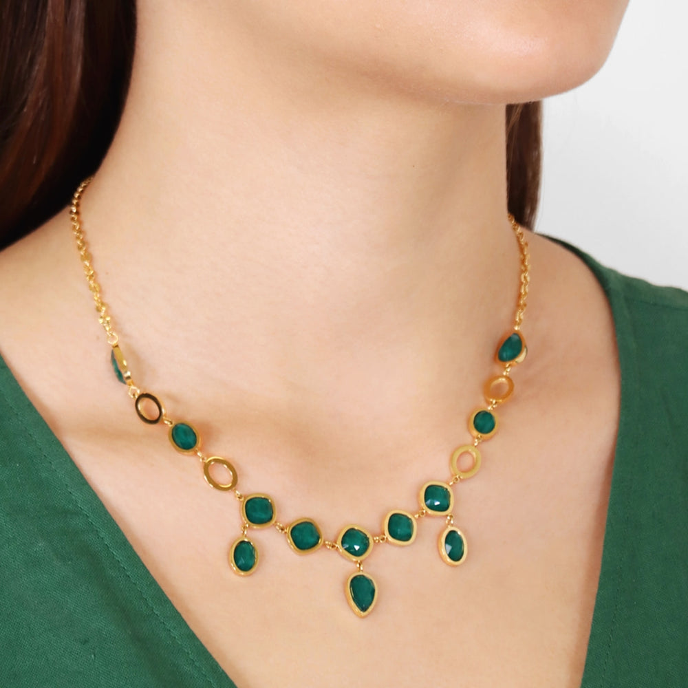 Drops Orchid necklace