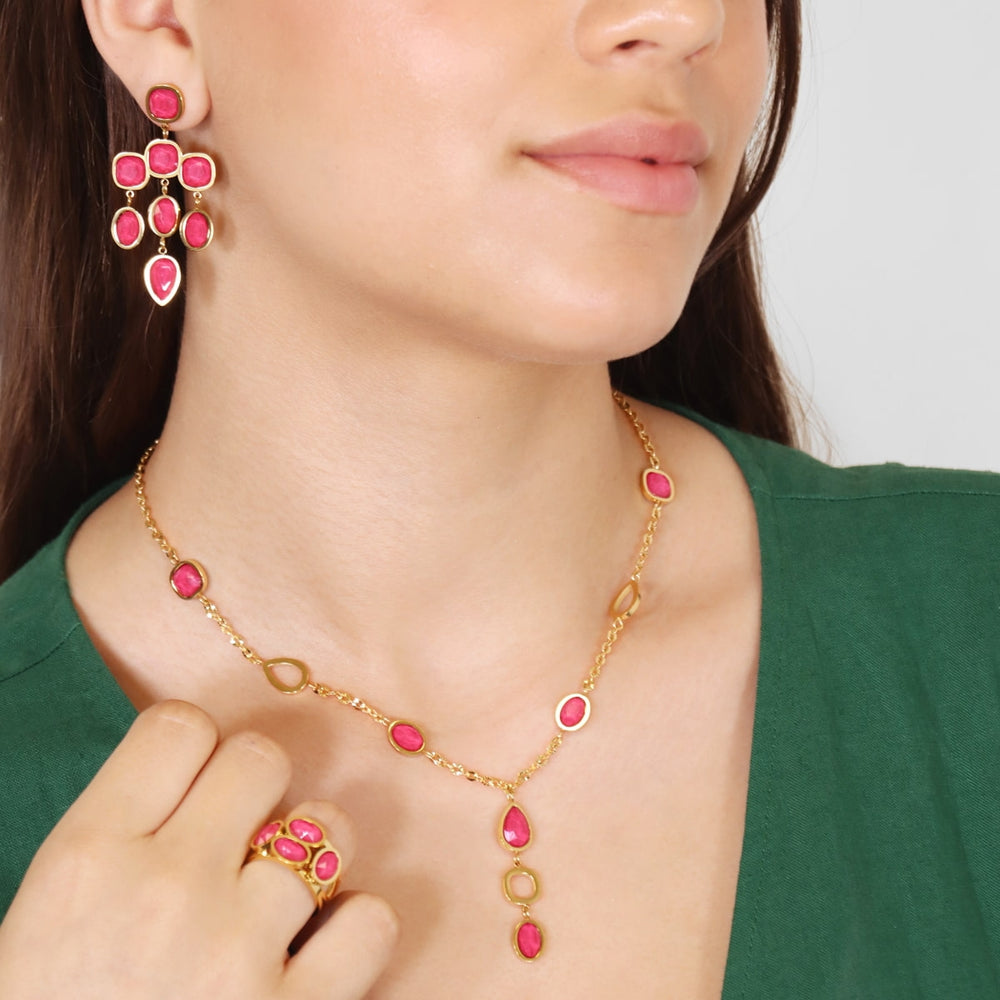 Drops Zinnia necklace
