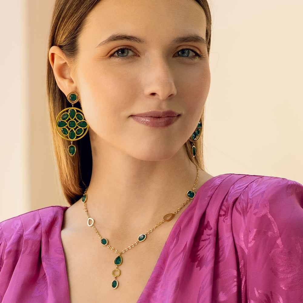 Drops Zinnia necklace