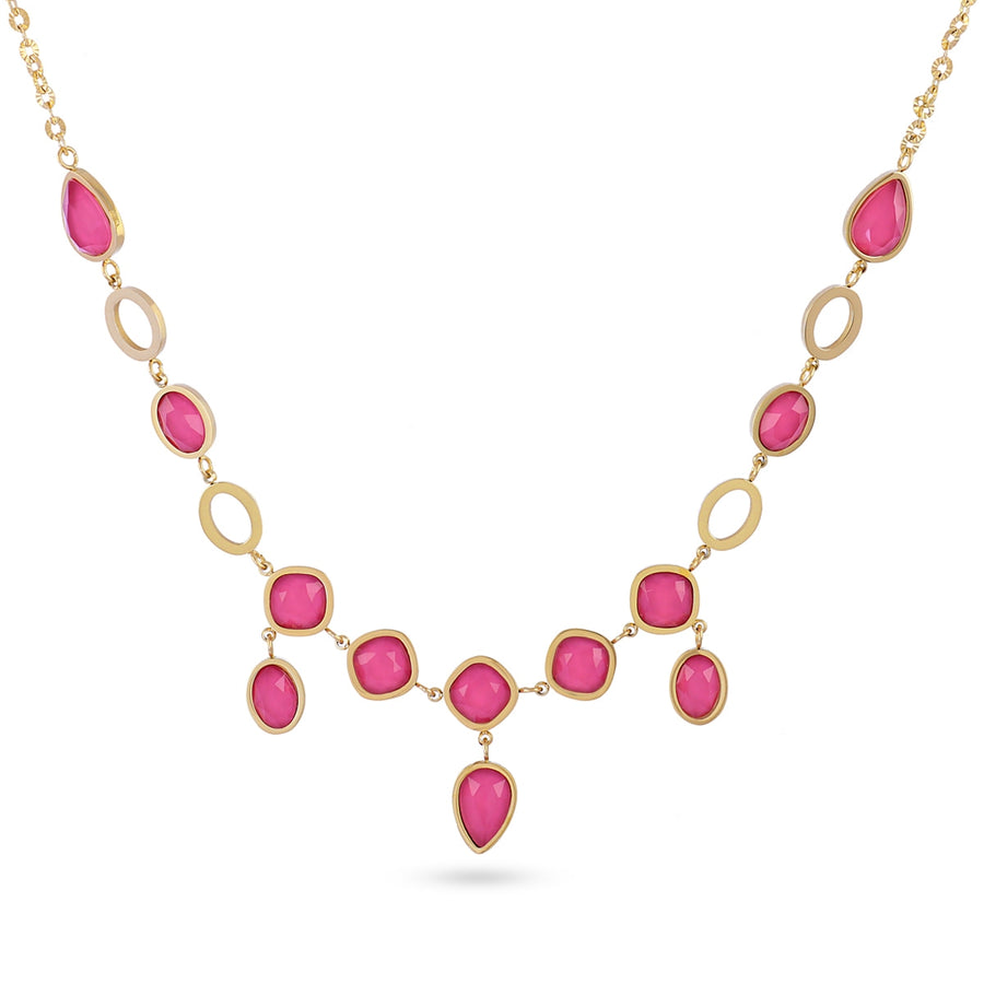 Drops Orchid necklace