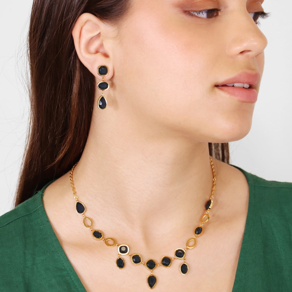 Drops Orchid necklace