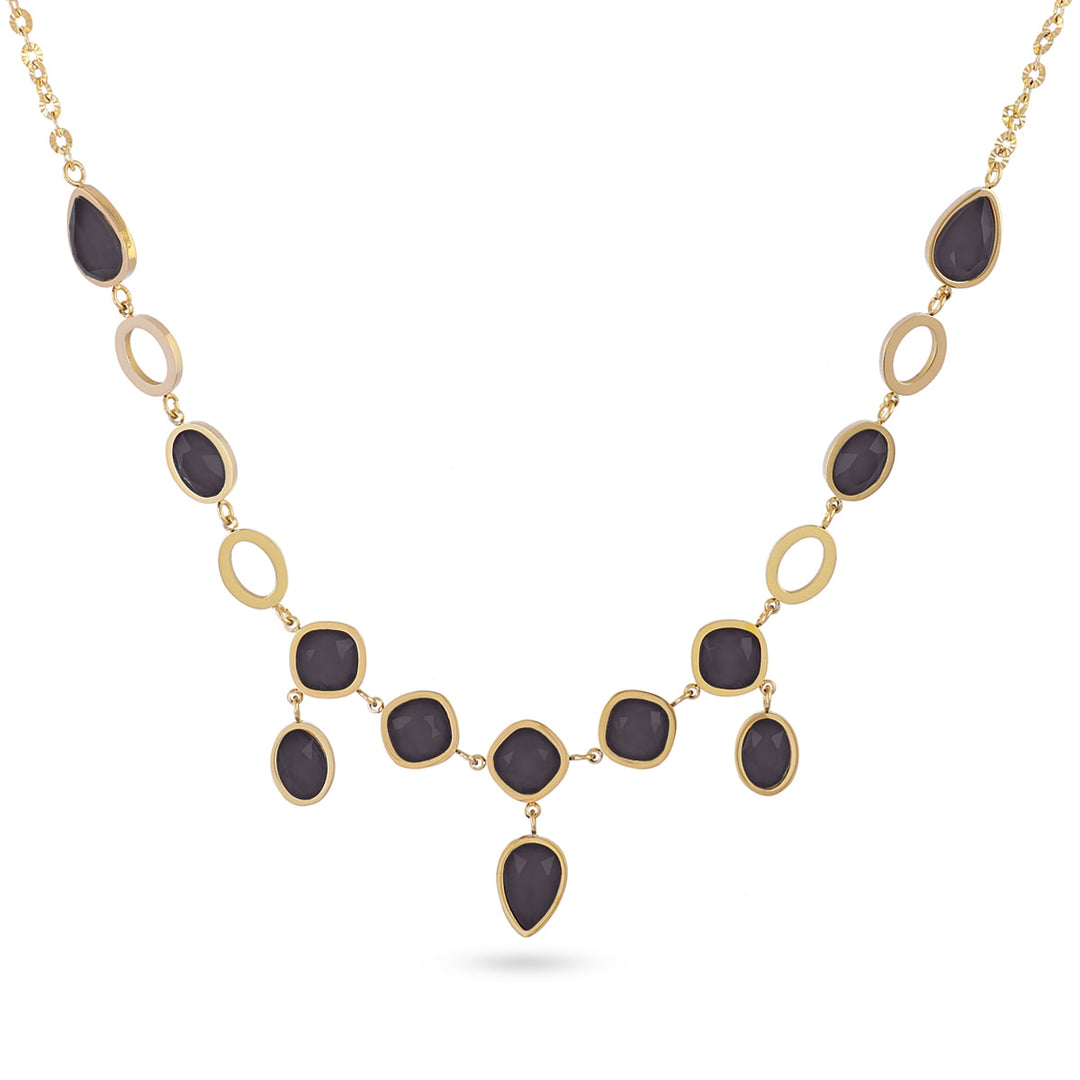 Drops Orchid necklace