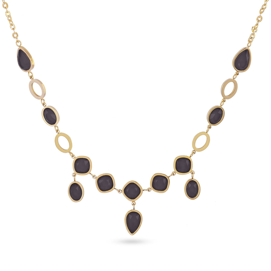 Drops Orchid necklace