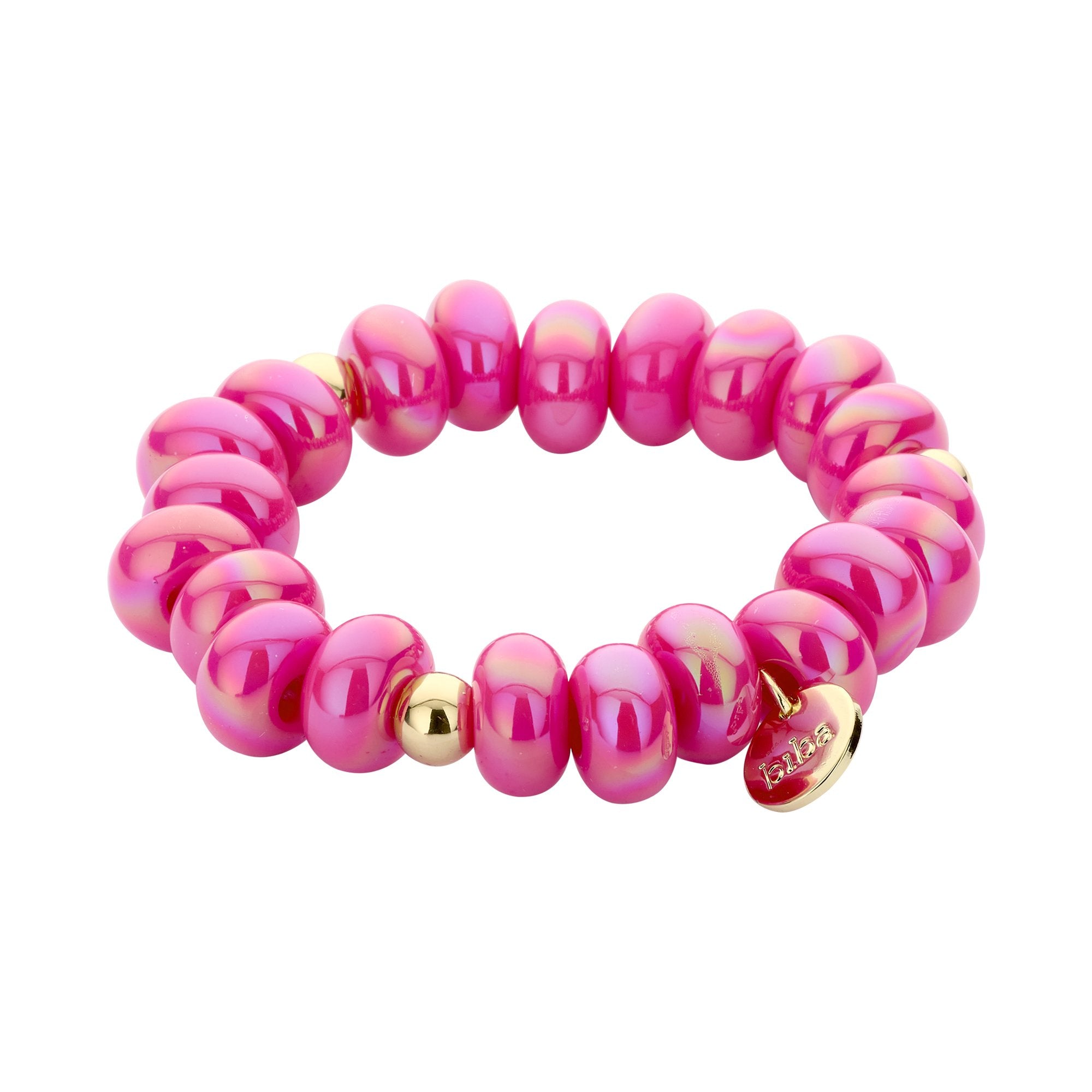 Armband elastisch mit Donuts Kunstperlen