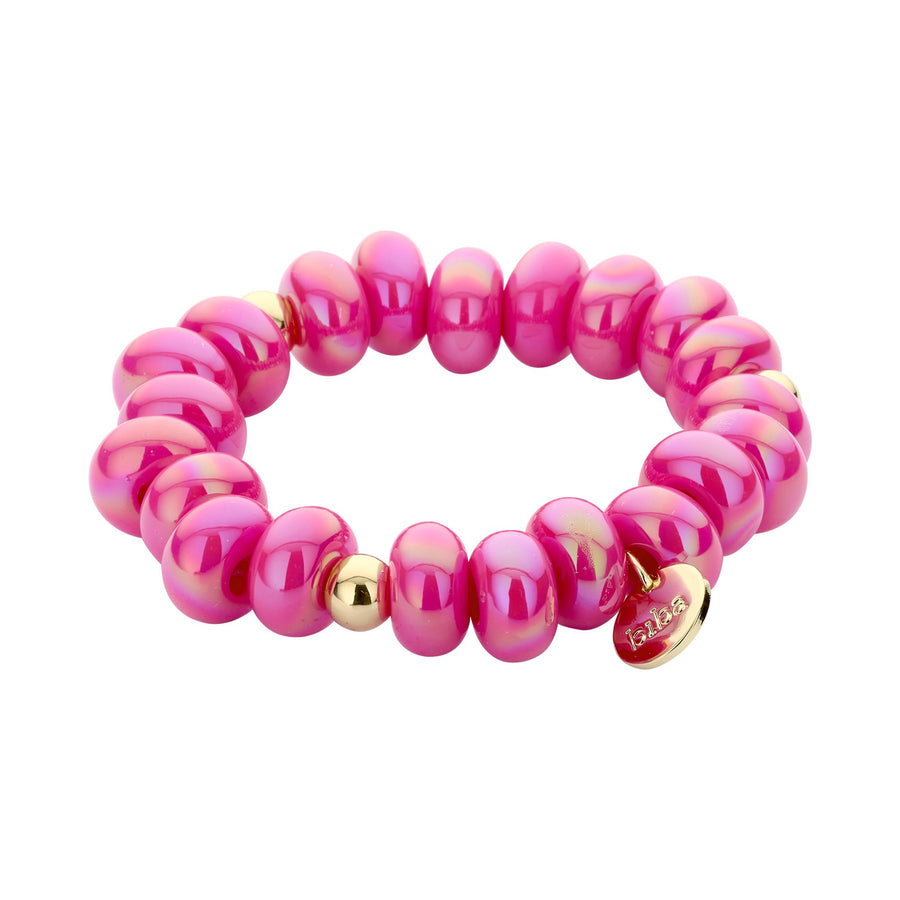 Armband elastisch mit Donuts Kunstperlen