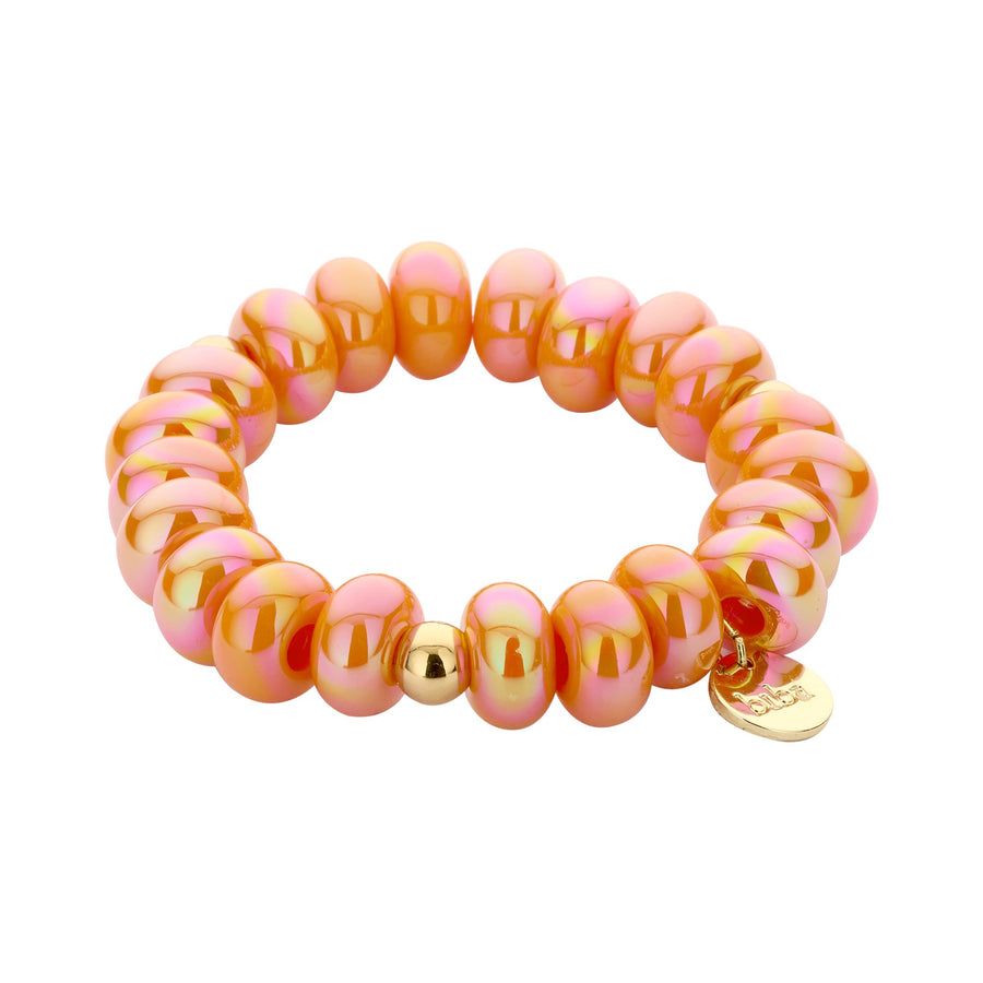 Armband elastisch mit Donuts Kunstperlen
