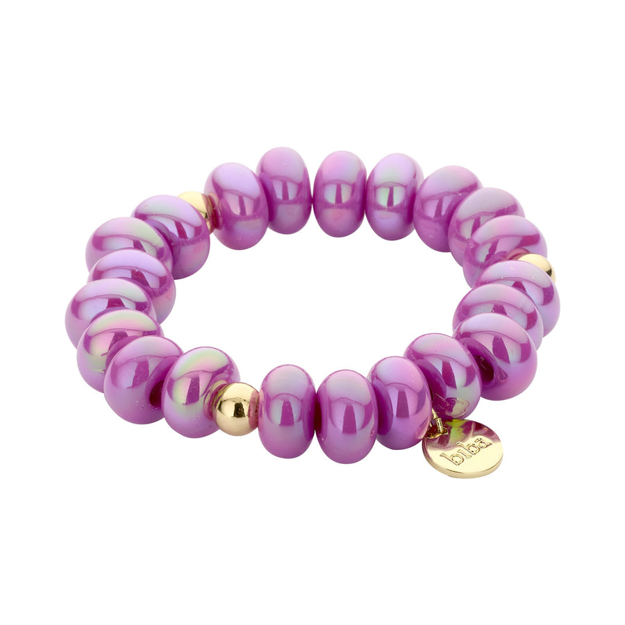 Armband elastisch mit Donuts Kunstperlen