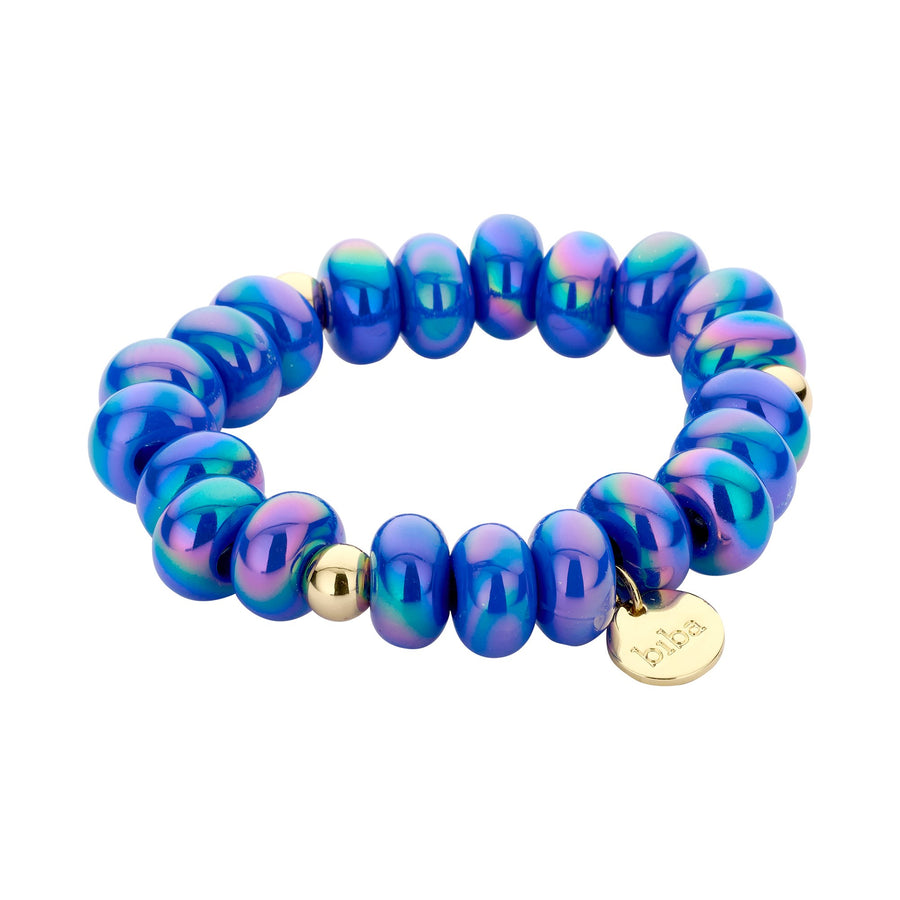 Armband elastisch mit Donuts Kunstperlen
