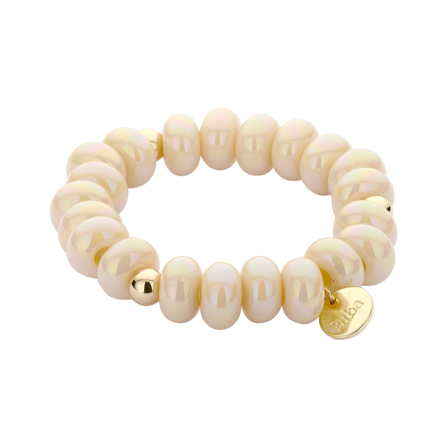 Armband elastisch mit Donuts Kunstperlen