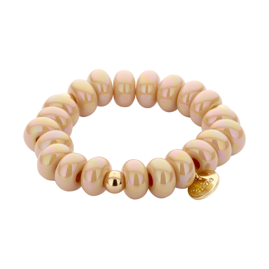 Armband elastisch mit Donuts Kunstperlen