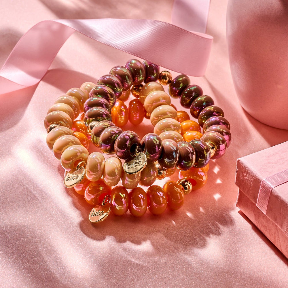 Armband elastisch mit Donuts Kunstperlen