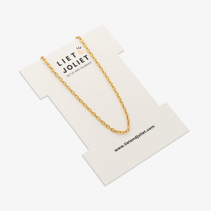 Halskette Edelstahl vergoldet