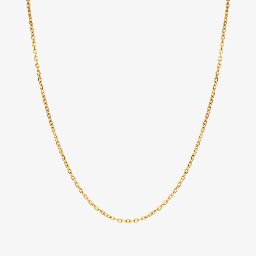 Halskette Edelstahl vergoldet