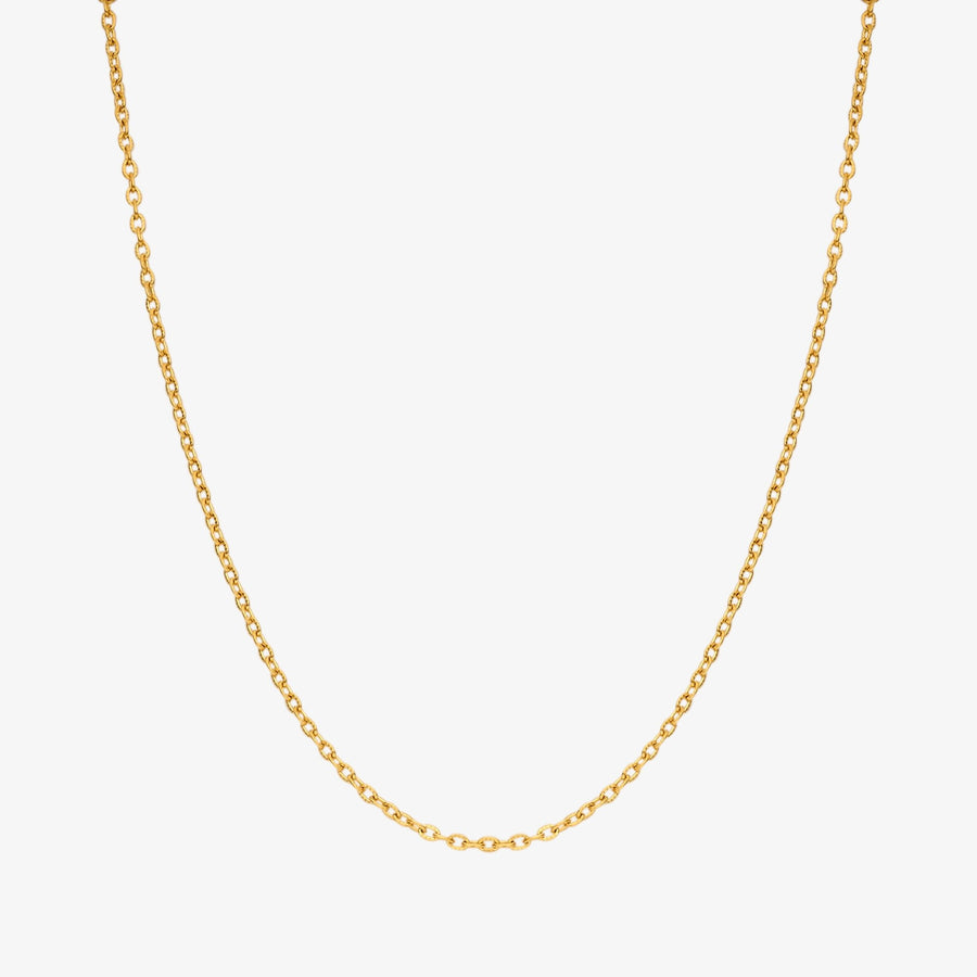 Halskette Edelstahl vergoldet