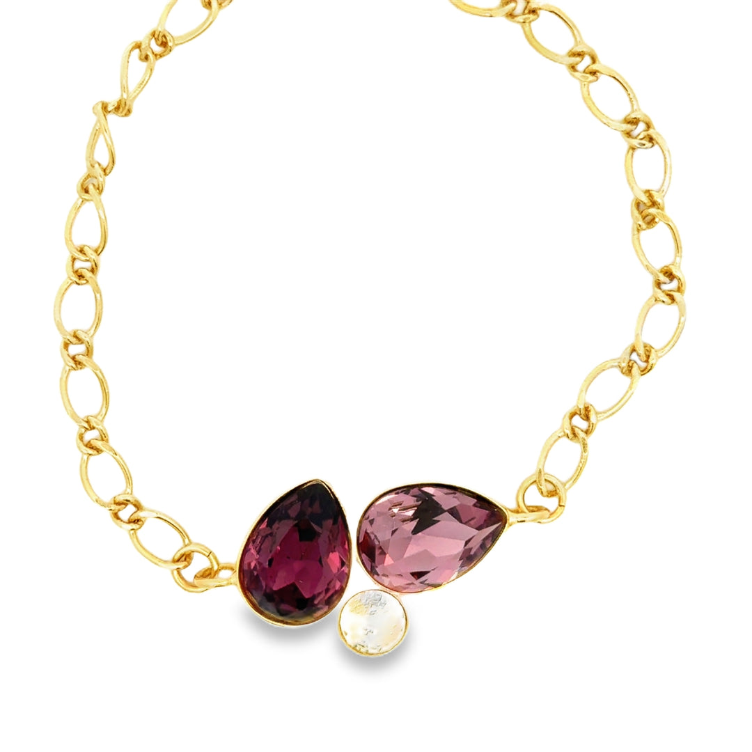 Antique Pink Mix Armband Mirto