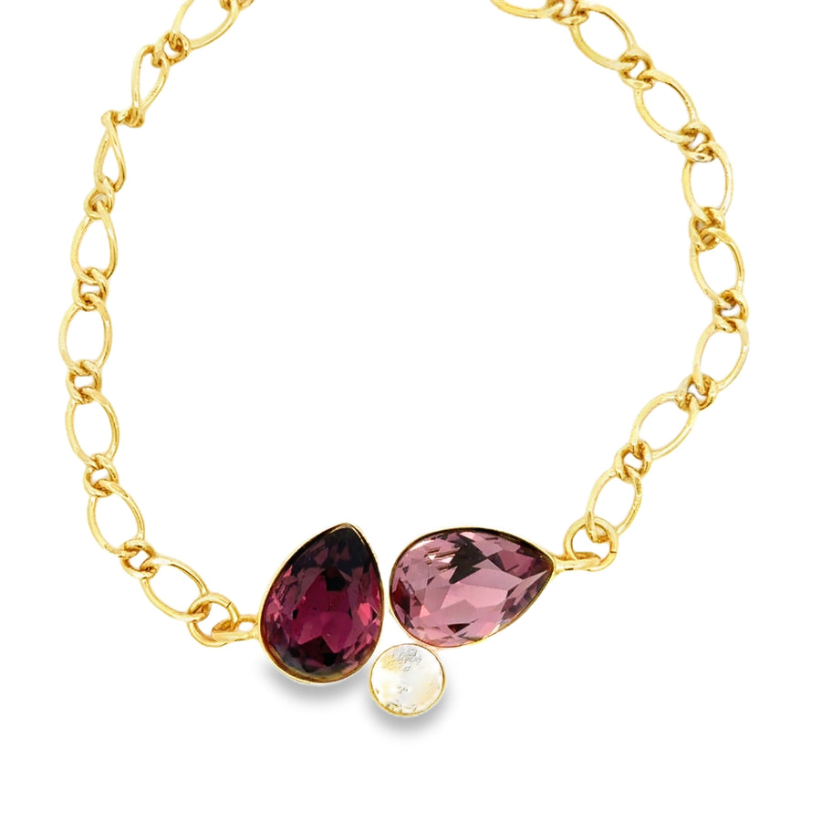Antique Pink Mix Armband Mirto