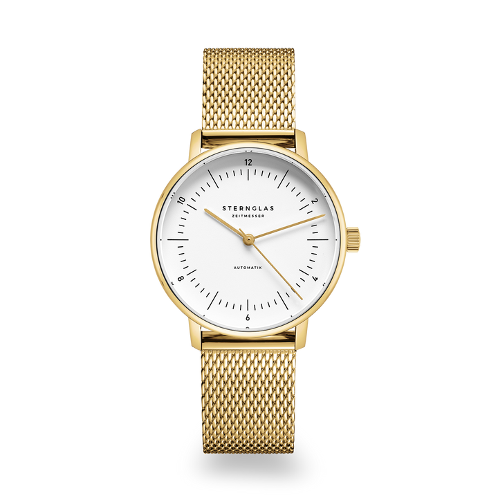 Naos xs Automatik  weiss gold / Milanese -  33 mm Quarz