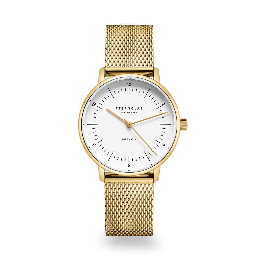 Naos xs Automatik  weiss gold / Milanese -  33 mm Quarz
