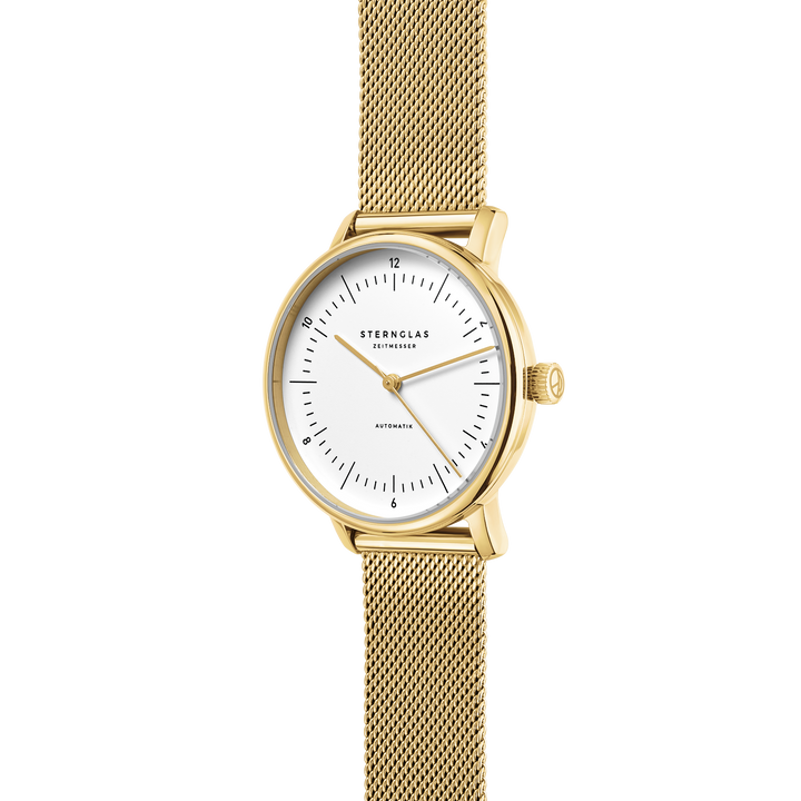 Naos xs Automatik  weiss gold / Milanese -  33 mm Quarz