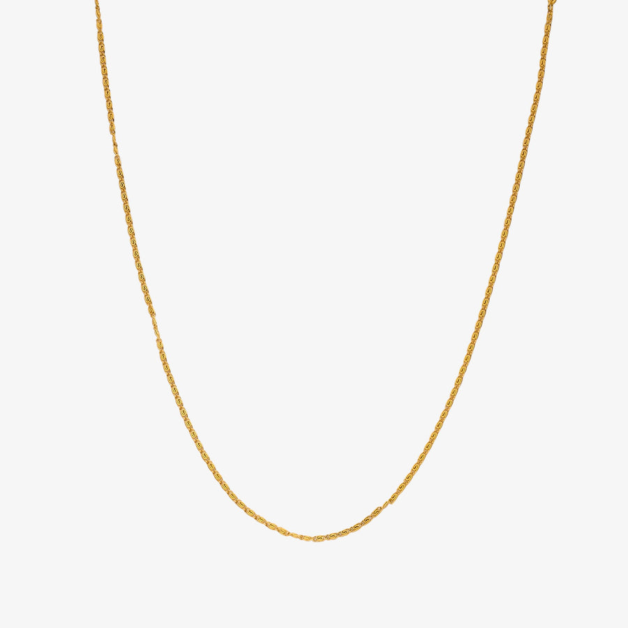 Halskette Edelstahl vergoldet