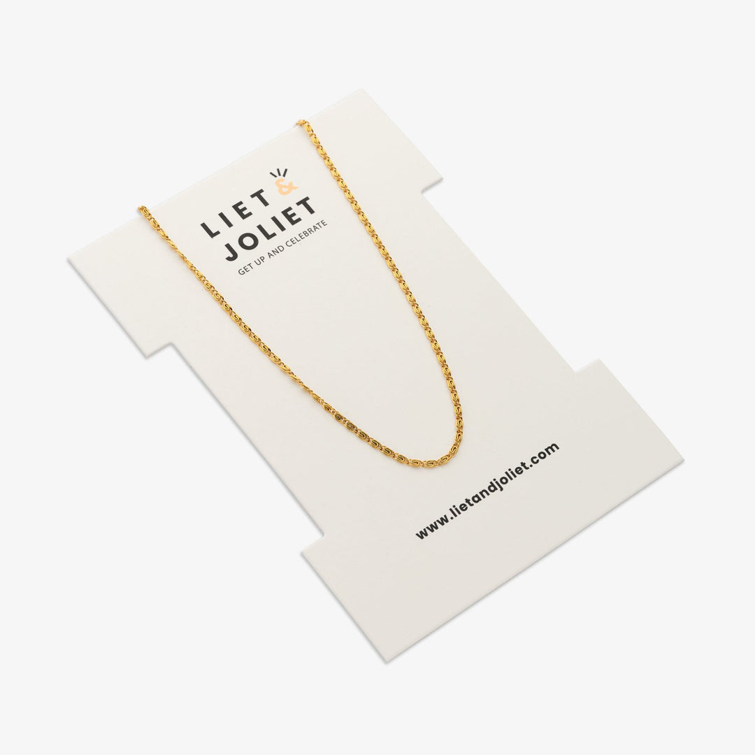 Halskette Edelstahl vergoldet