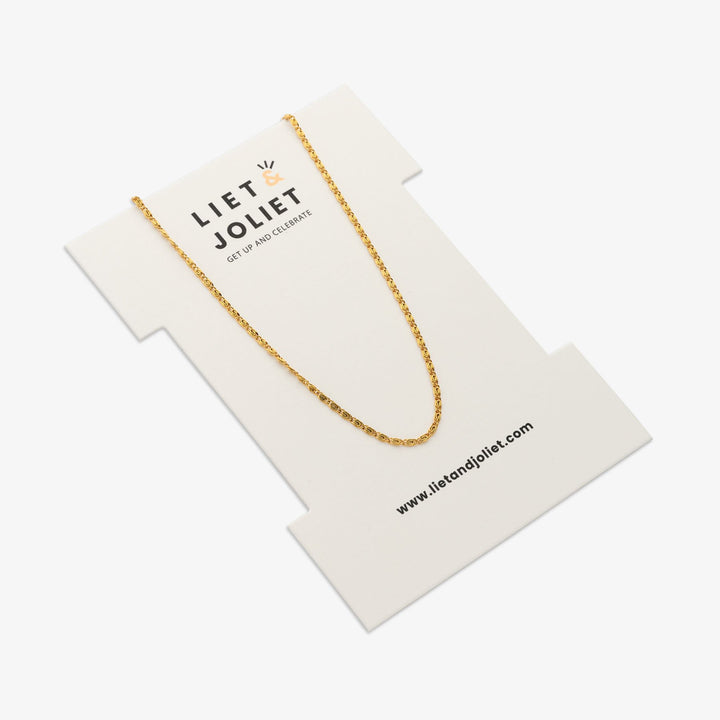 Halskette Edelstahl vergoldet