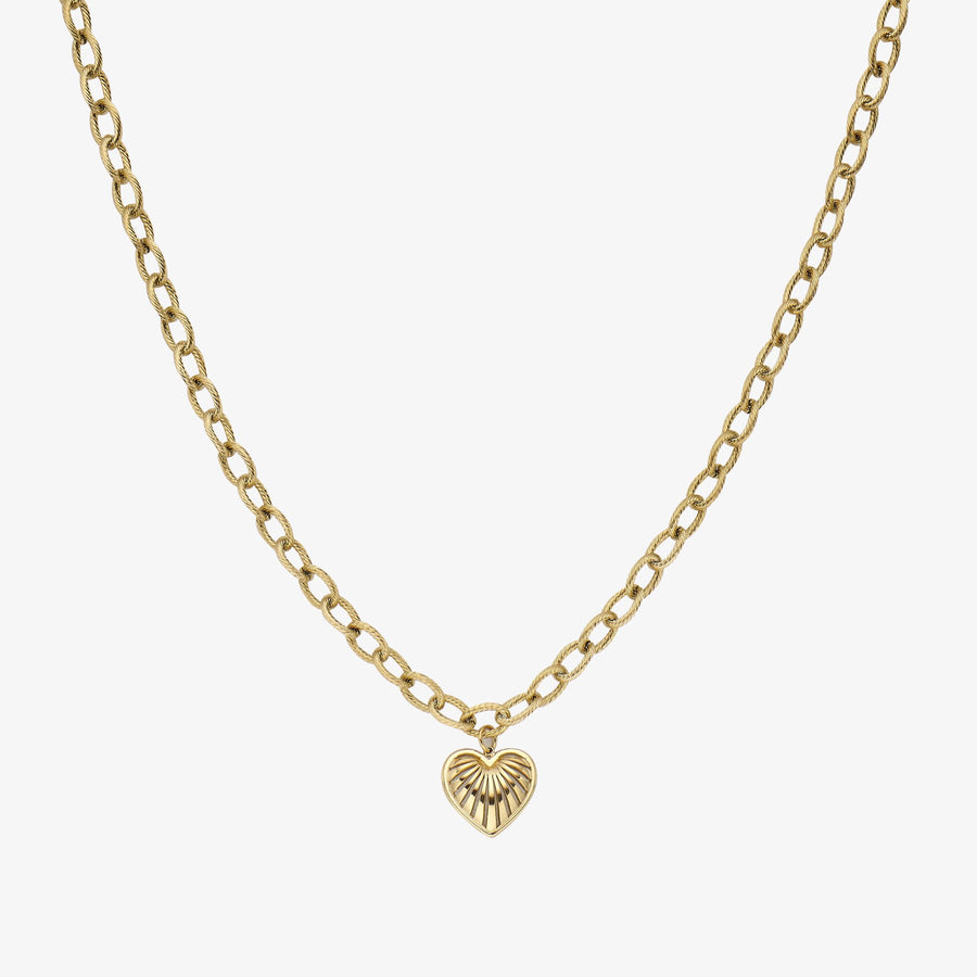 Halskette Edelstahl vergoldet