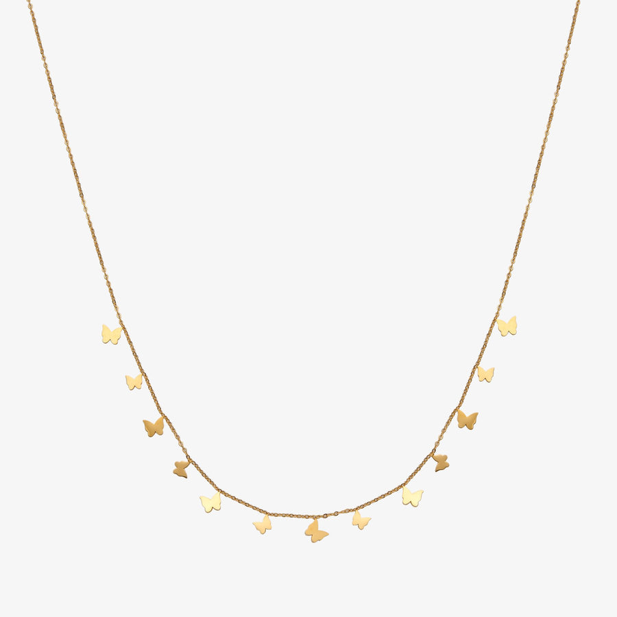 Halskette Edelstahl vergoldet