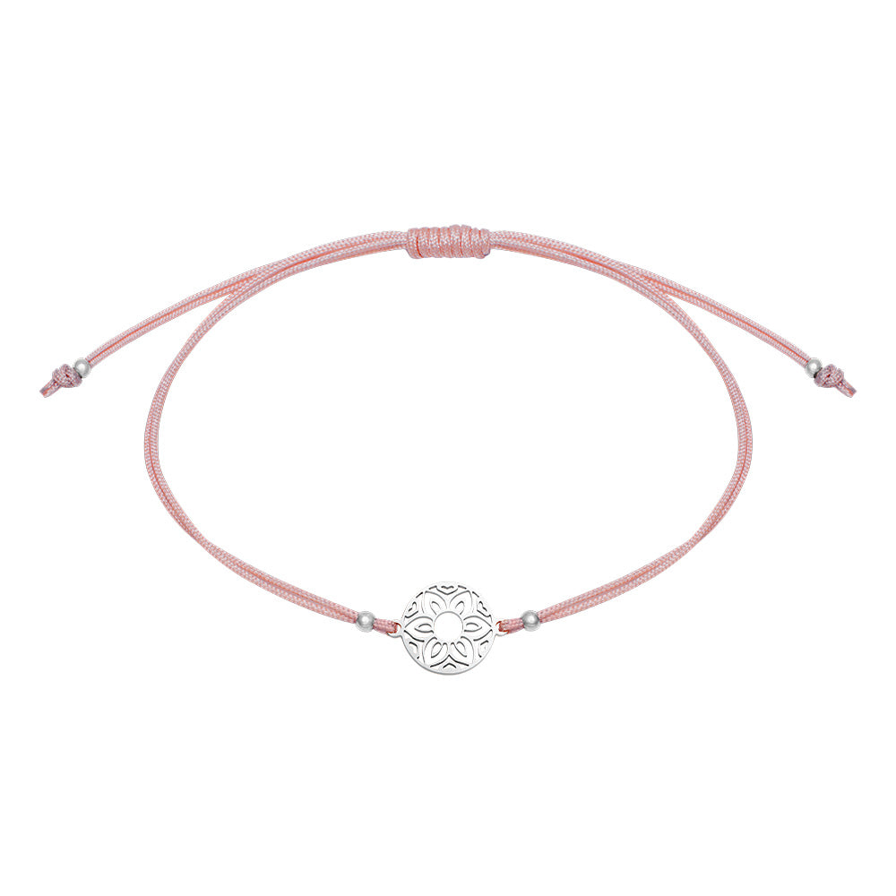 Armband - "Be Happy" - Edelstahl - Mandala der Liebe