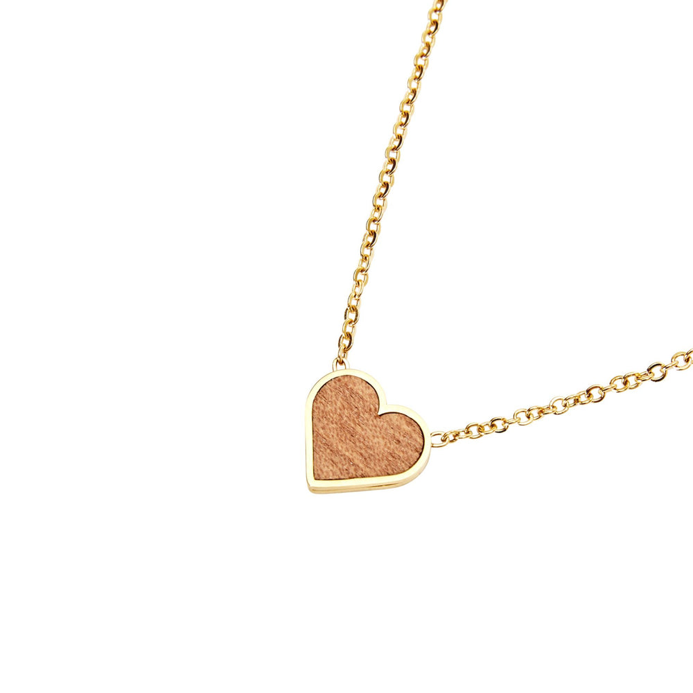 Halskette Piece of Life - vergoldet - Herz