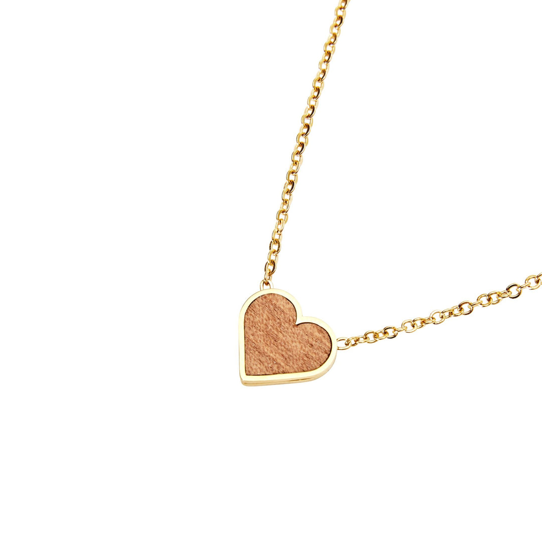 Halskette Piece of Life - vergoldet - Herz